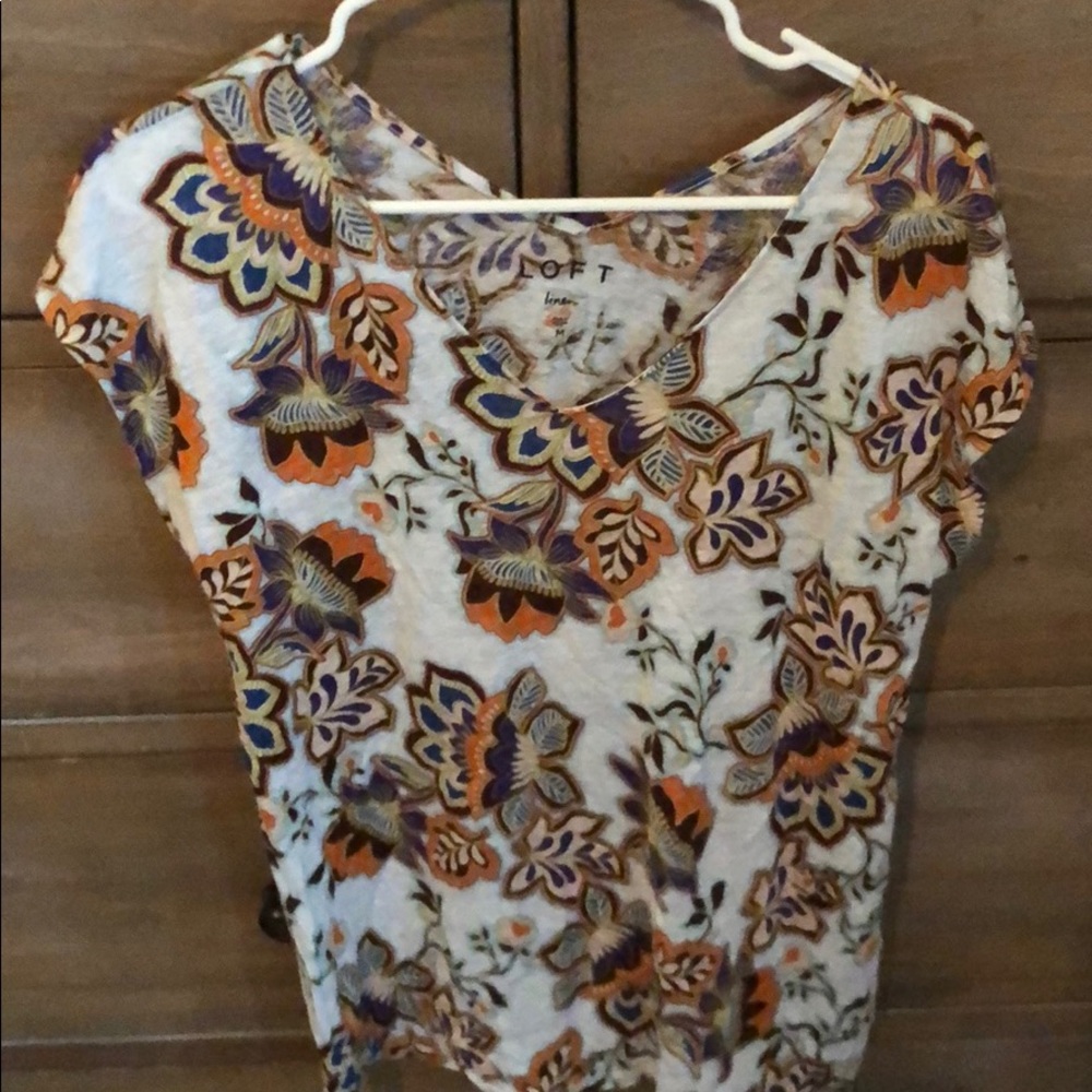 Loft Linen Floral shirt